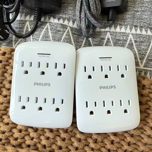 ⚡ Tech Power Bundle — Philips, One Beat, and Tower Surge Protectors (4 Total) - Picture 4 of 5